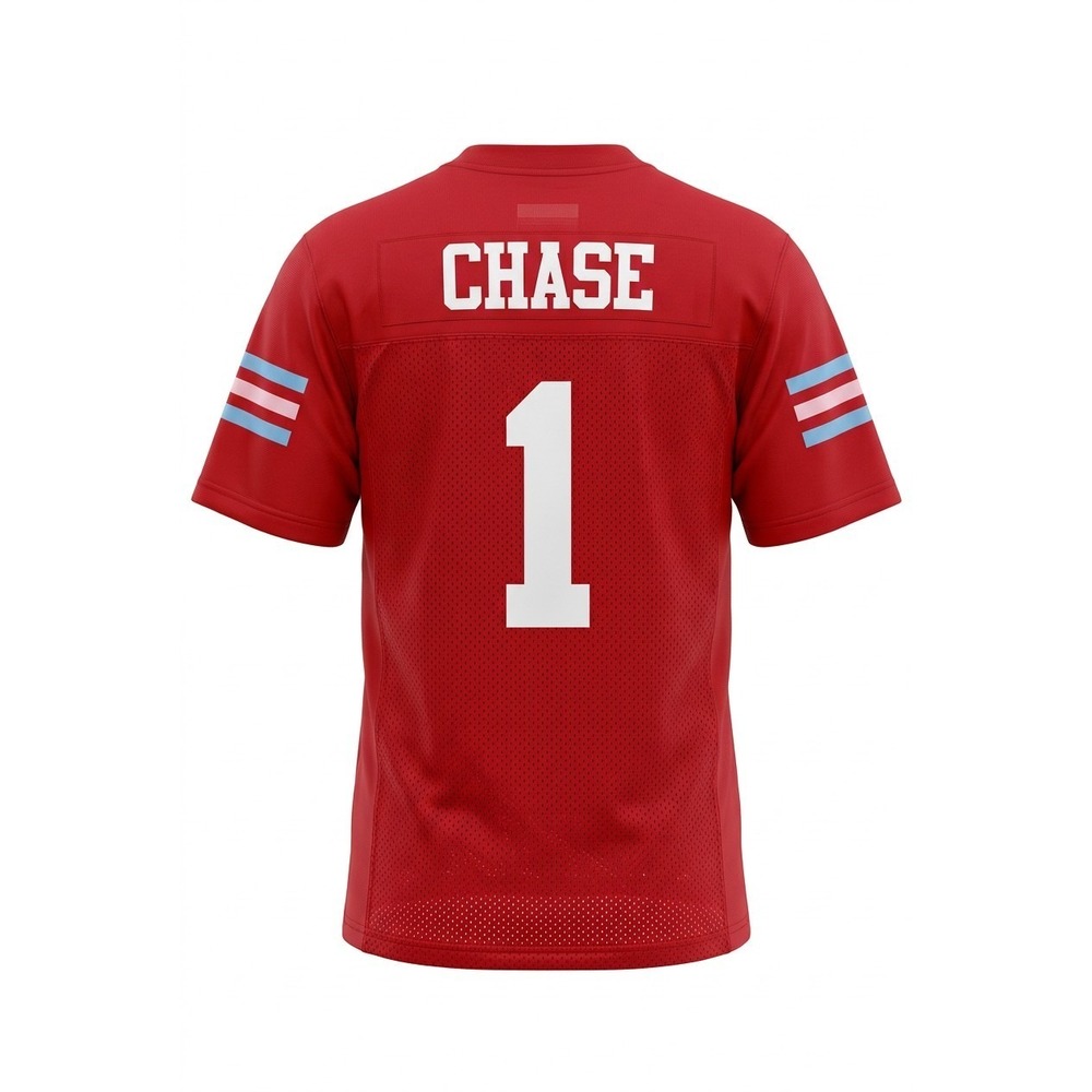 Headgear Classics Ja'Marr Chase Raiders‎ HS Football Jersey Red White #1 3XL NWT